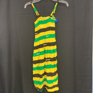 striped sleeveless dress