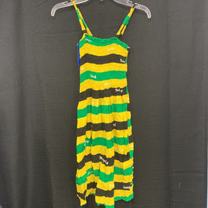striped sleeveless dress