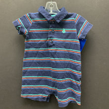 Load image into Gallery viewer, striped polo outfit w/boat
