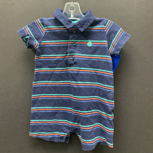 striped polo outfit w/boat