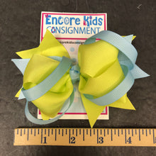 Load image into Gallery viewer, Two tone color hairbow w/ ribbon mix clip
