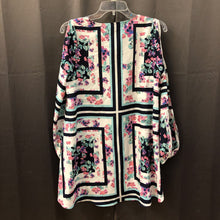 Load image into Gallery viewer, floral patterned tunic top w/split sleeves
