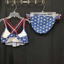 Load image into Gallery viewer, 2pc stars&amp; stripes swimwear USA

