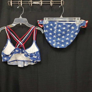 2pc stars& stripes swimwear USA