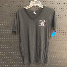 Load image into Gallery viewer, &quot;Myrtle Beach Est.&quot;v-neck skull &amp; crossbones t-shirt
