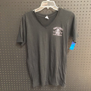 "Myrtle Beach Est."v-neck skull & crossbones t-shirt
