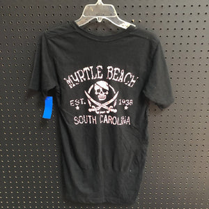 "Myrtle Beach Est."v-neck skull & crossbones t-shirt