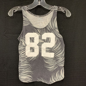 Patterned "82" tank top
