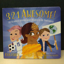 Load image into Gallery viewer, 3 2 1 Awesome! (20 fearless women who dared to be different)-board
