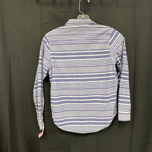 striped button down shirt