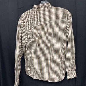 Plaid button down shirt