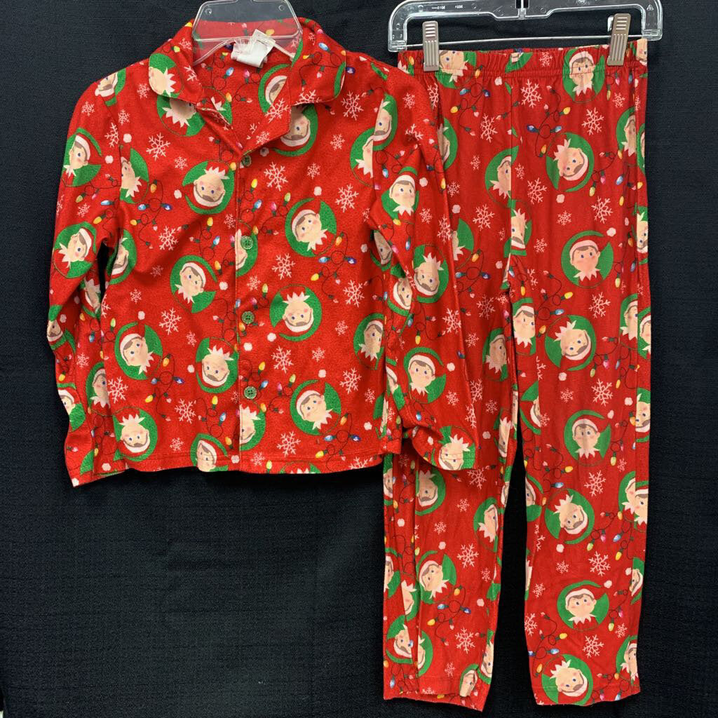 2pc elf christmas sleepwear