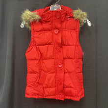 Load image into Gallery viewer, Jrs winter hooded zip vest
