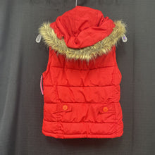 Load image into Gallery viewer, Jrs winter hooded zip vest
