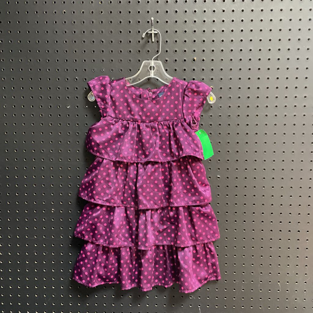 Polka dot ruffle dress
