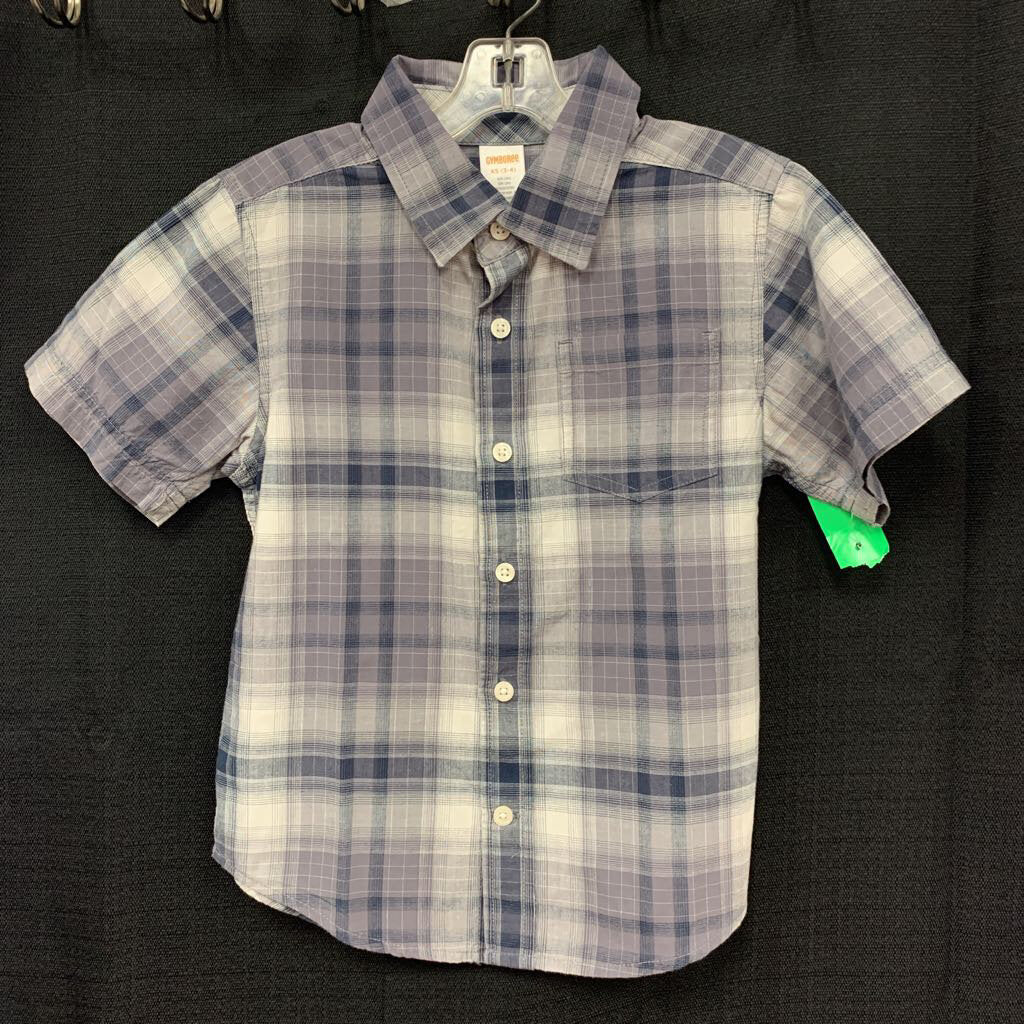 Plaid button down shirt