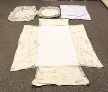 Load image into Gallery viewer, airplane toddler/crib bedding set w/bassinet sheet
