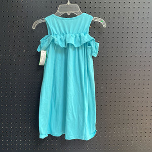 Cold shoulder dress w/ruffles