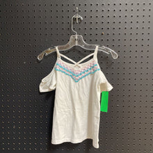 Load image into Gallery viewer, Cold shoulder top w/lace neckline
