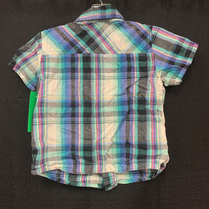 Plaid button down shirt