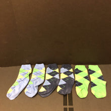 Load image into Gallery viewer, 3pk girls argyle socks
