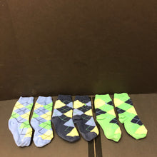 Load image into Gallery viewer, 3pk girls argyle socks
