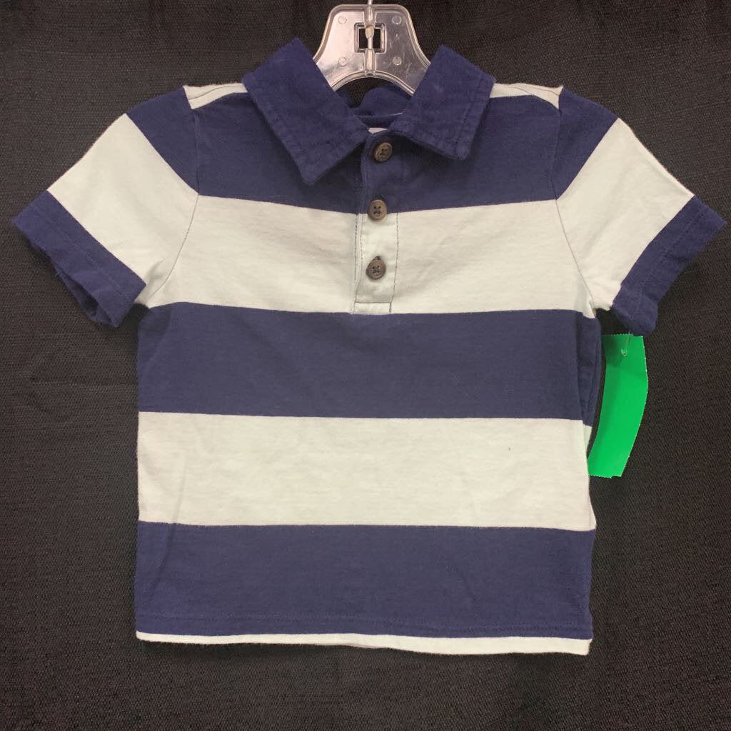 Striped polo shirt