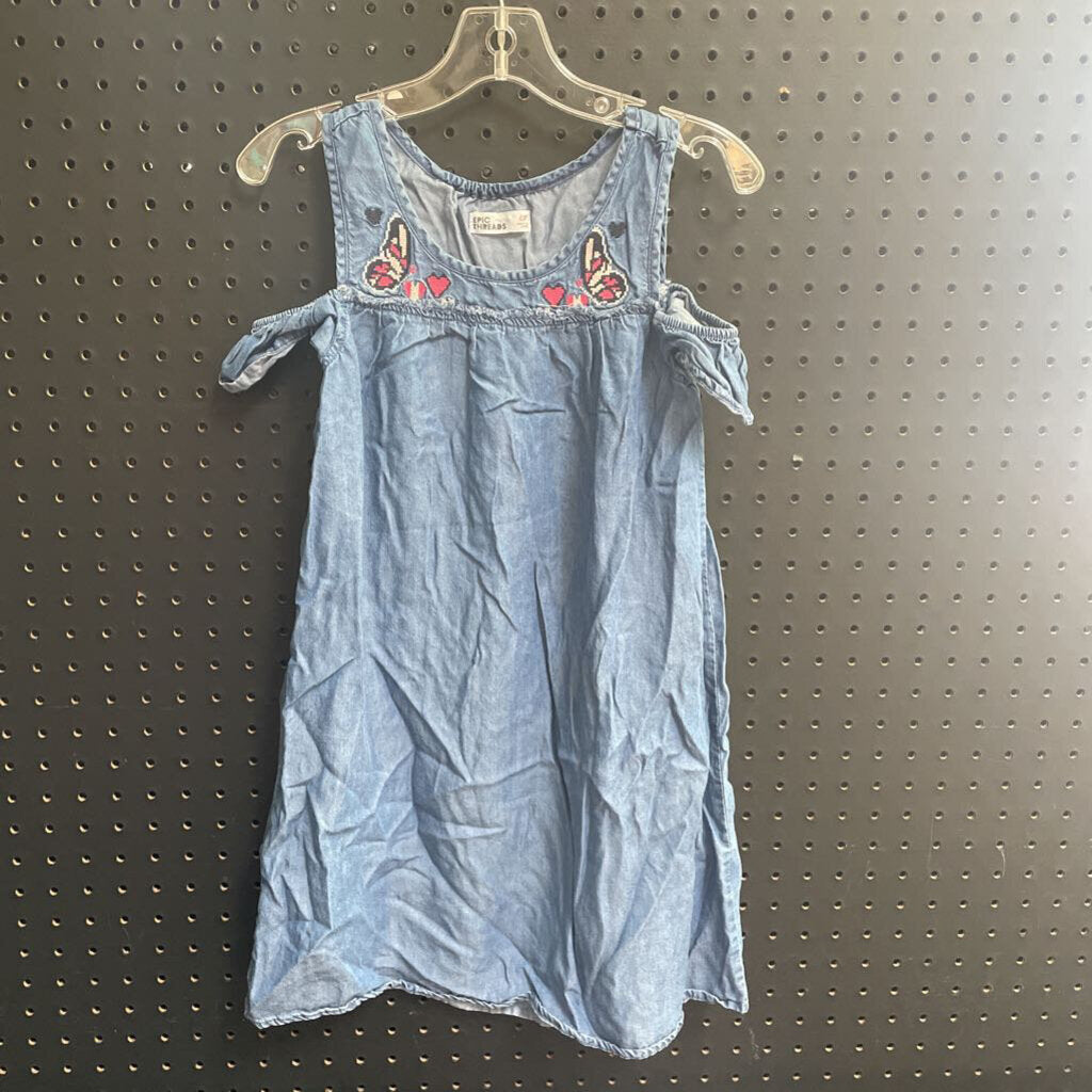 Cold shoulder butterfly & heart dress
