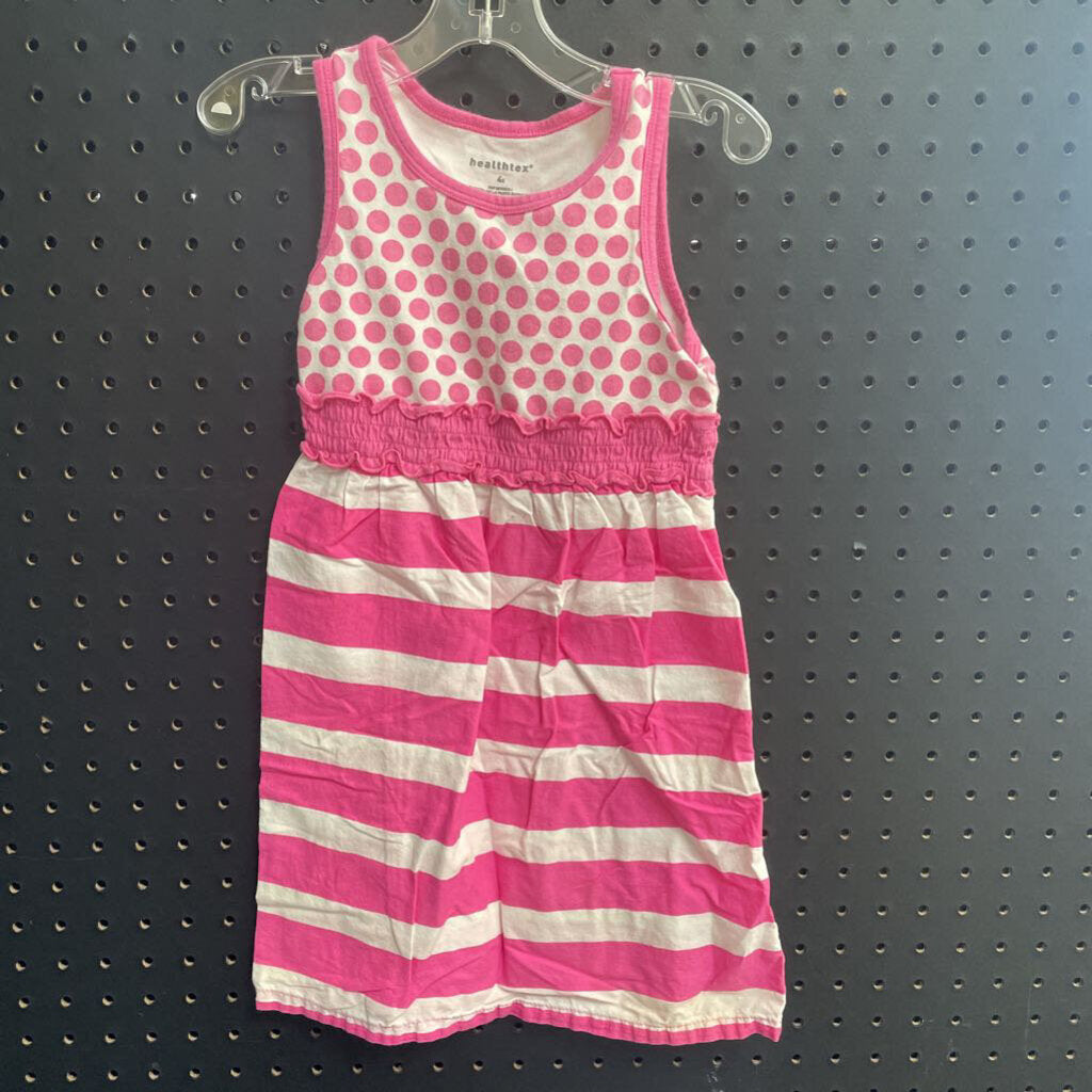 Striped polka dot dress