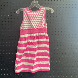Striped polka dot dress