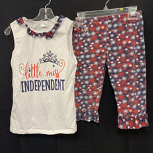 Load image into Gallery viewer, 2pc "Little Miss Independent" firework outfit (USA)
