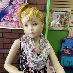 Floral patterned scarf