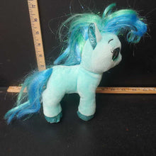 Load image into Gallery viewer, Aqua Blossom beanie boo pony
