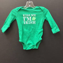Load image into Gallery viewer, "Kiss Me I'm Irish" onesie (St. Patrick's Day)
