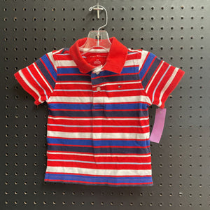Striped polo shirt