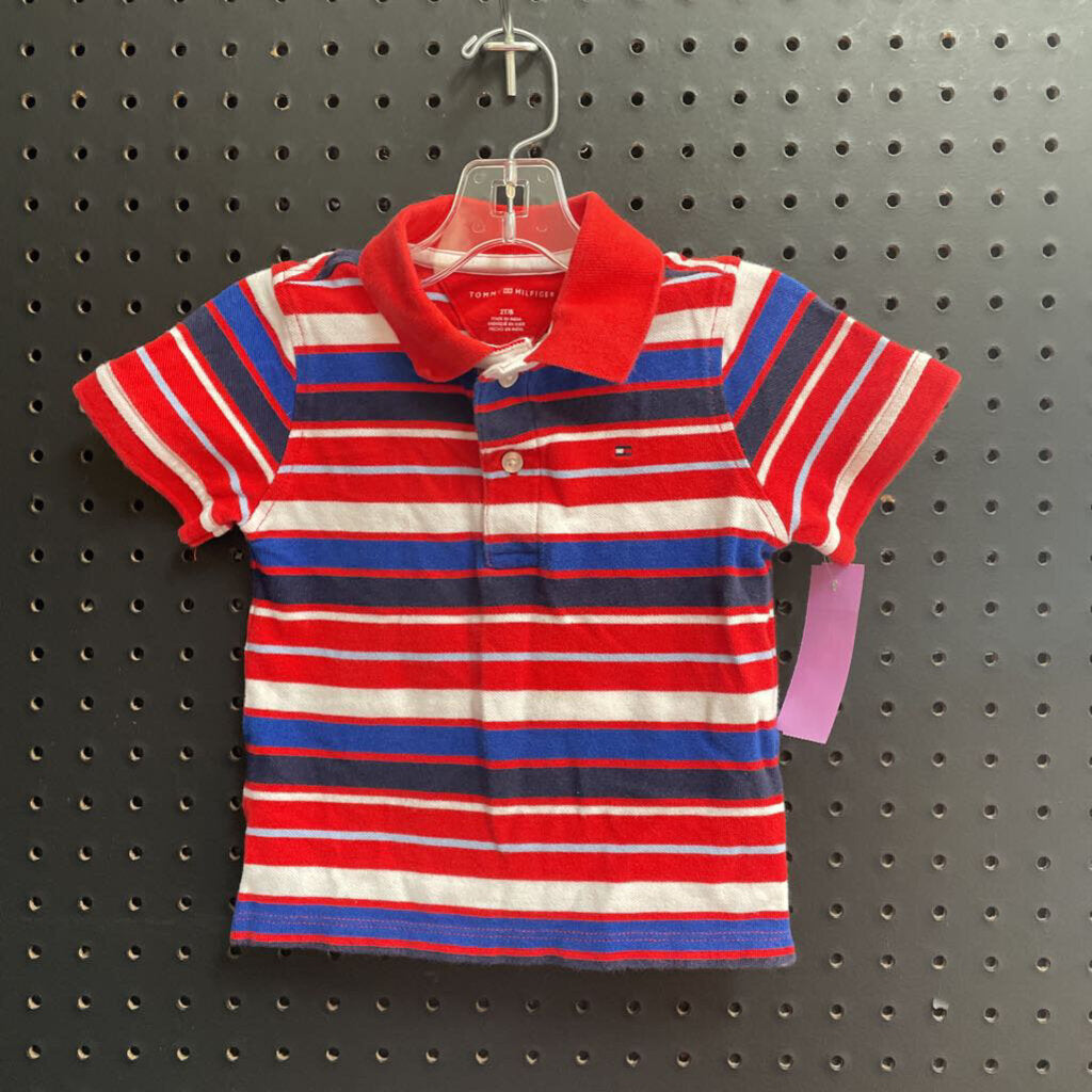 Striped polo shirt