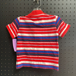 Striped polo shirt