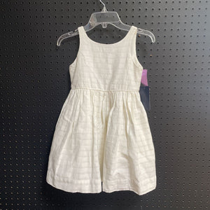 Striped dress w/ button up back (new)