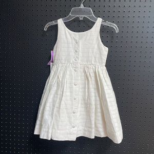Striped dress w/ button up back (new)