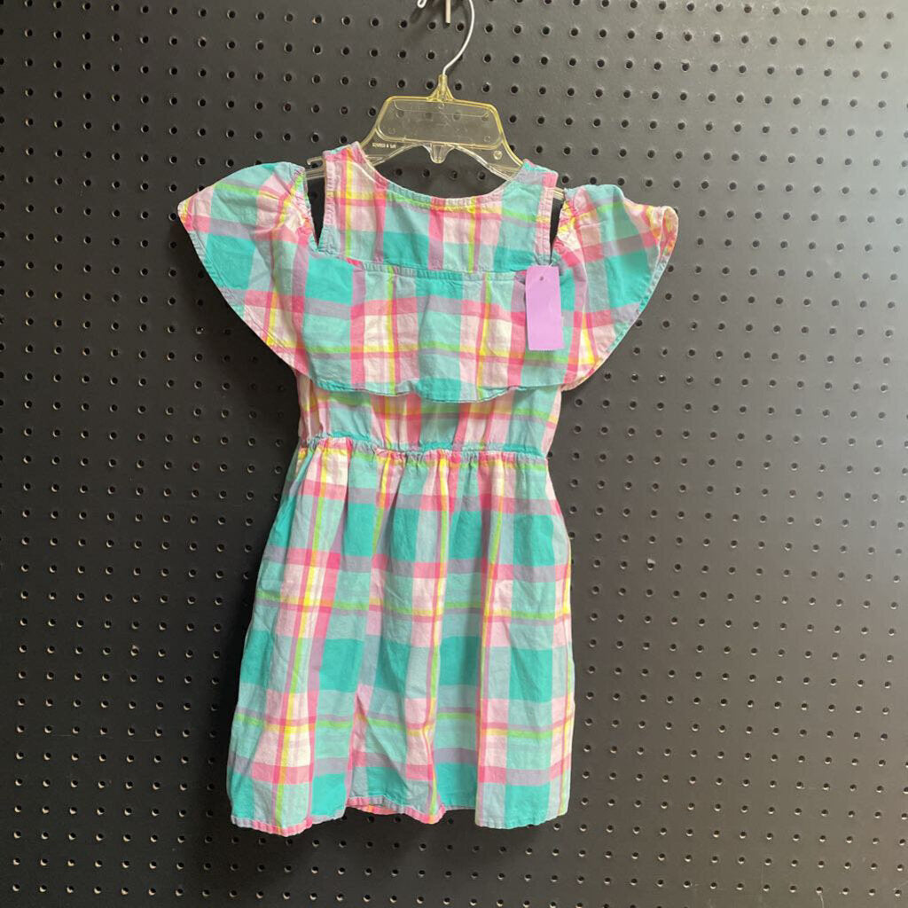 Plaid ruffled dress
