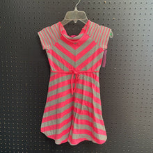Load image into Gallery viewer, Striped dress w/bow sash
