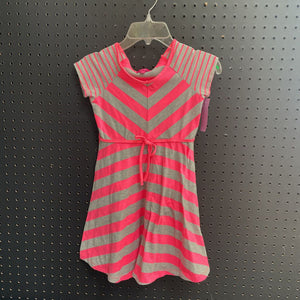 Striped dress w/bow sash