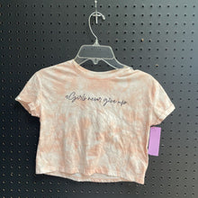 Load image into Gallery viewer, Tie dye &quot;Girls never give up&quot; crop top
