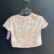 Load image into Gallery viewer, Tie dye &quot;Girls never give up&quot; crop top
