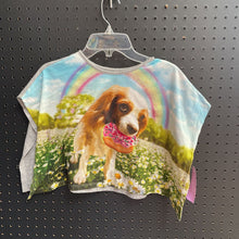 Load image into Gallery viewer, Cropped sparkly dog w/donut top
