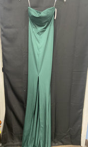 Strapless formal gown w/split skirt (Missord)