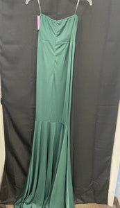 Strapless formal gown w/split skirt (Missord)