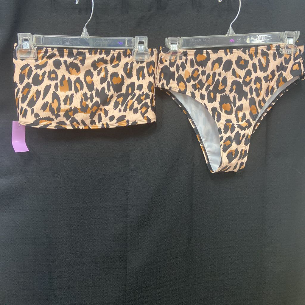 2pc leopard print swimwear (Romwe)