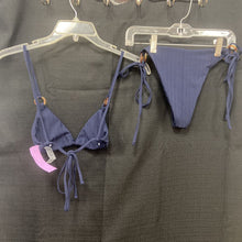 Load image into Gallery viewer, 2pc solid swimwear w/connecting rings

