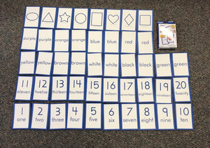 Colors, shapes,& numbers flashcards